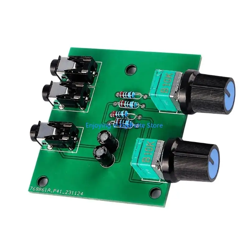 Passive Source Blending Board mit 3,5 mm Löchern, Audios Mixer Board Combiner Modul für zwei Tonsignale und einen Ausgang in – Detail 8
