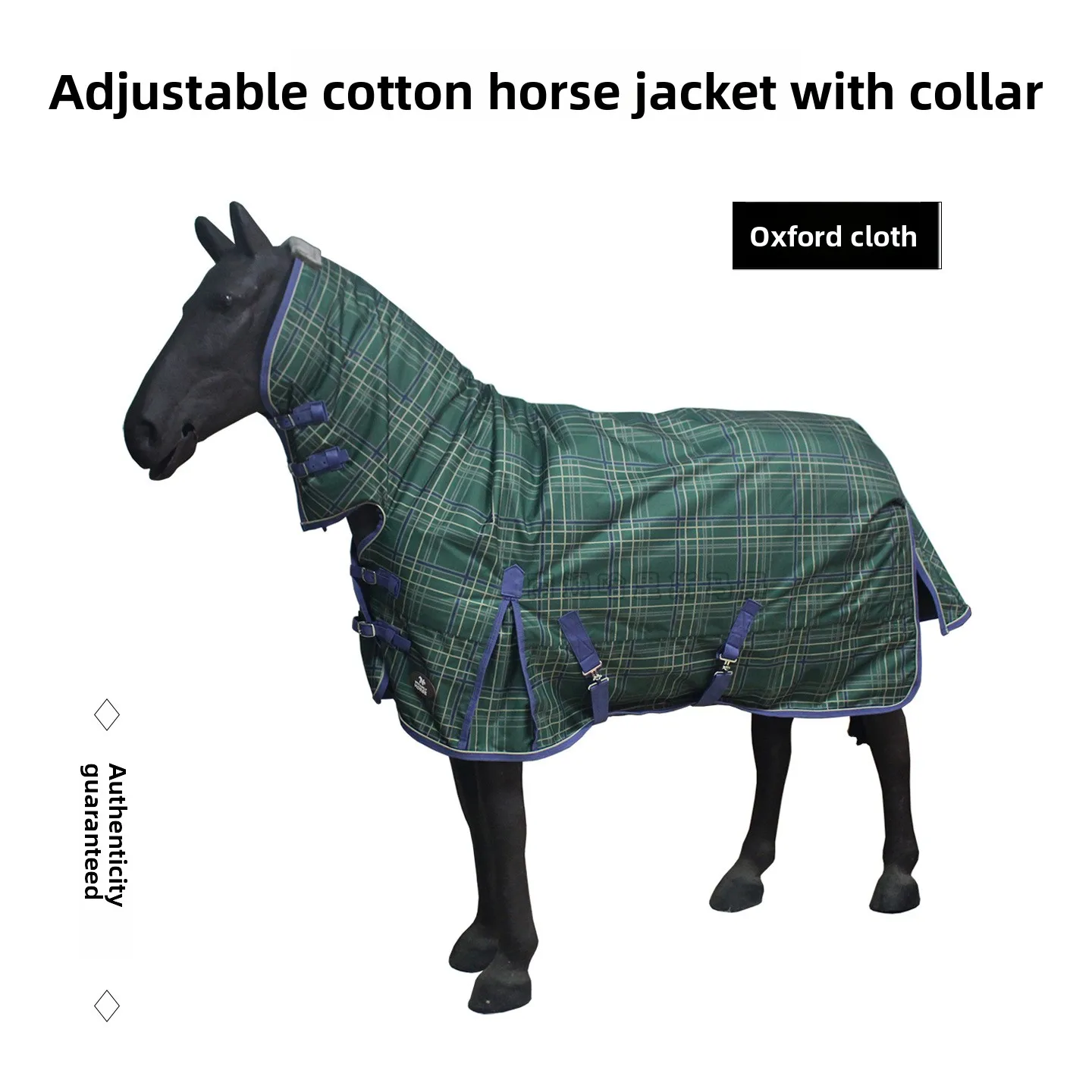 Factory Direct Sales,600D Plaid Printed Horse Jacket In Winter,Windproof And Rainproof In Winter,Warm And Cold Proof