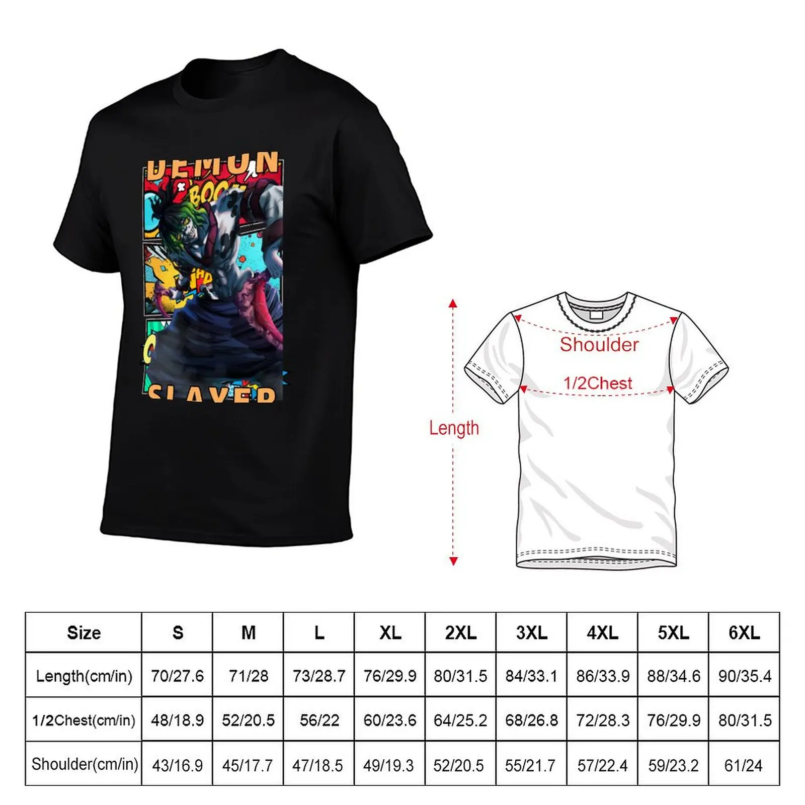 Gyutaro Comic Anime Design T-Shirt graphic shirts vintage clothes kawaii clothes workout shirts for men