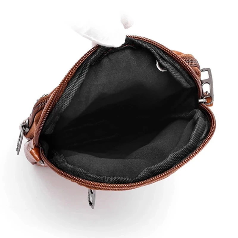 Retro Women's Handbag Soft Leather Shoulder Messenger Bag Cellphone Crossbody Bag Multifunction Square Bag Shopping Purse