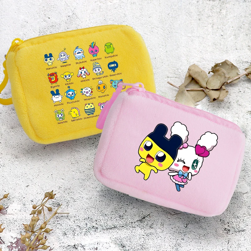 

Cute Tamagotchied Lint Coin Purse Cartoon Handbag Ornaments Fashion Bluetooth Headset Bank Card Storage Bags Birthday Pouch Gift