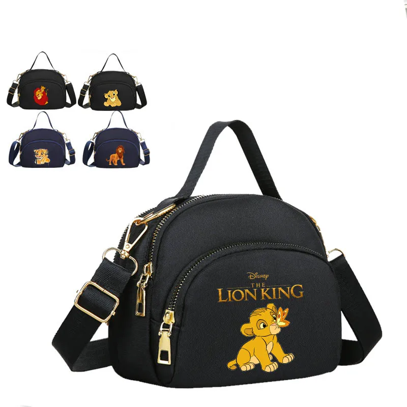 Disney Lion King Fashion Women Crossbody Bags Sweet Zipper Mobile Phone Shoulder Bag Lady Female Multifunction Handbags Purse