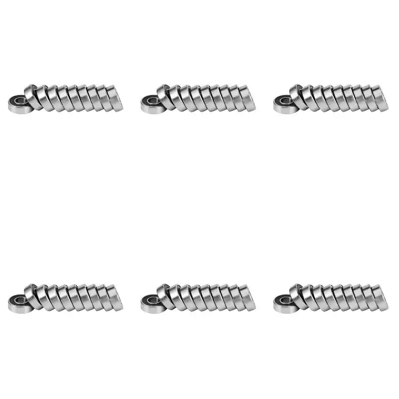 6Pack X(Deep Groove Ball Bearing 698 Double Sealed 8mm x 19mm x 6mm Carbon Steel Bearings Pack of 10
