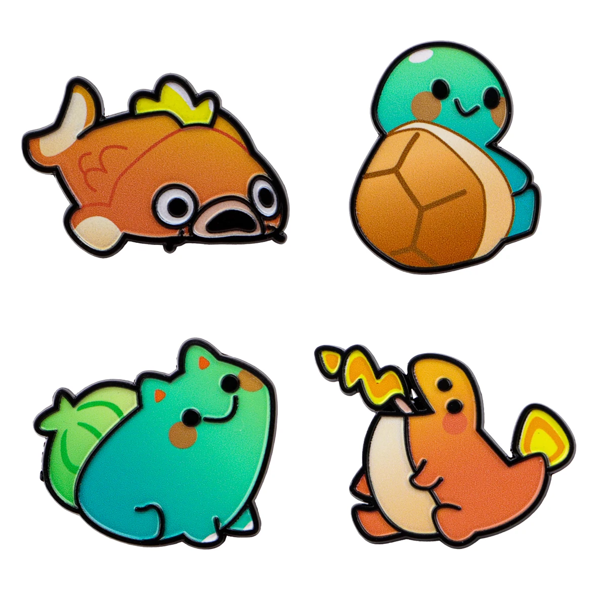 4 قطعة/المجموعة لطيف الأسماك المينا دبوس أنيمي Eleves بروش معدني على ظهره قبعة حقيبة طوق شارات الرجال النساء مجوهرات الأزياء جمع هدية