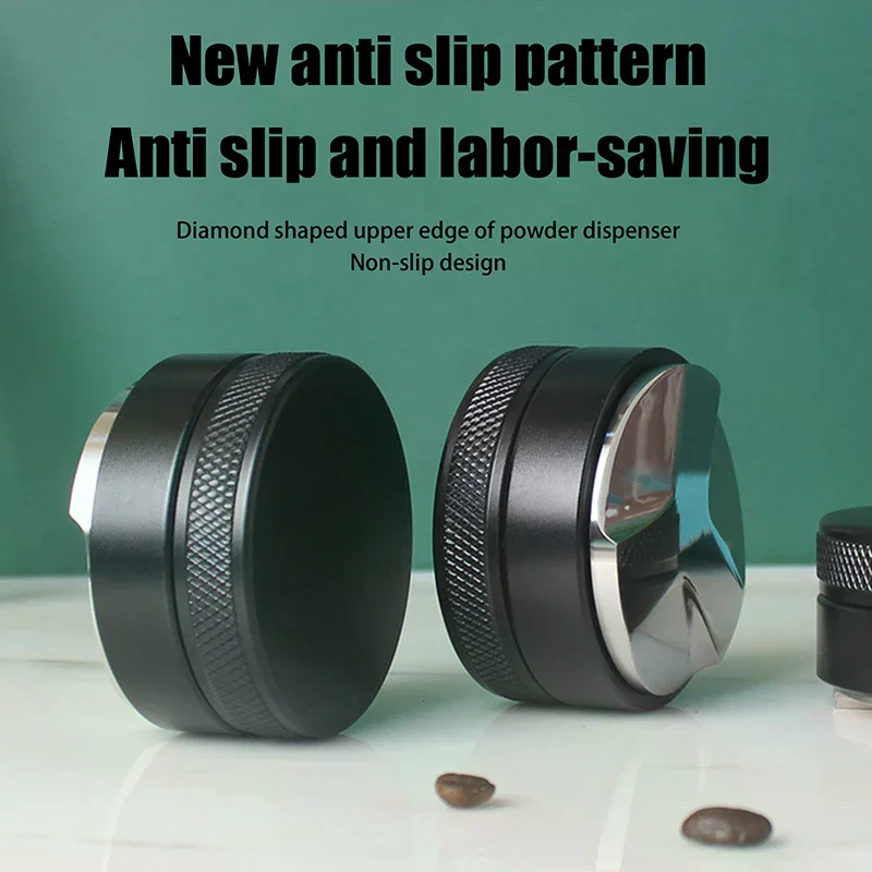 Distribuidor e Nivelador de Café Espresso Ajustável com 3 Ângulos e Tamper Palm (Compatível com Porta-Filtro de 51/53/58mm)