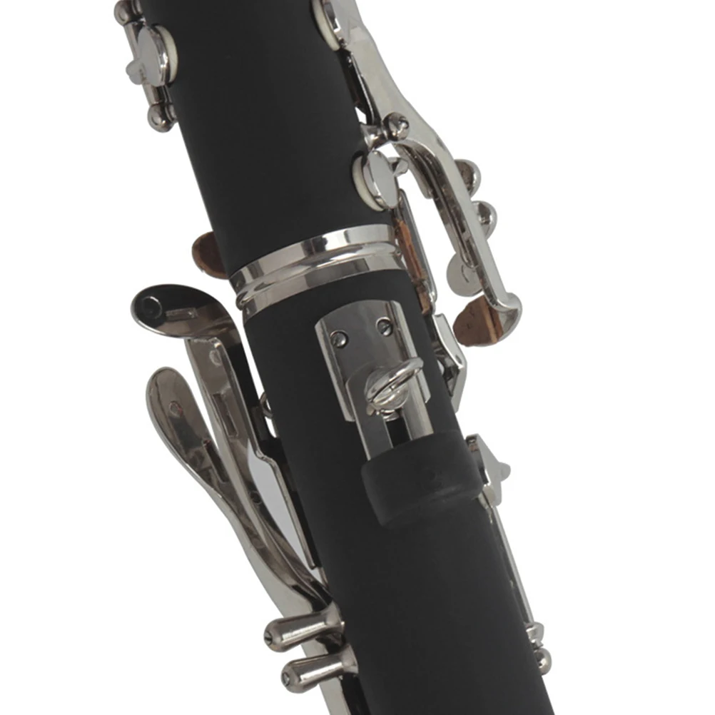 

10 Pcs Finger Sleeves Sax Cots Clarinet Thumb Rest Pads Protector Cushion Black