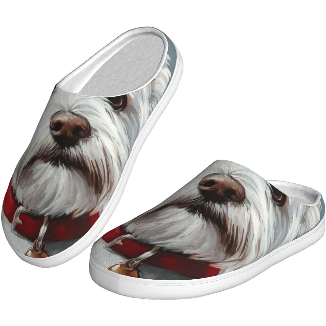 

Westie Dog Women’s Cozy Slippers Soft Cotton Indoor & Outdoor House Slippers With Anti-Slip Sole