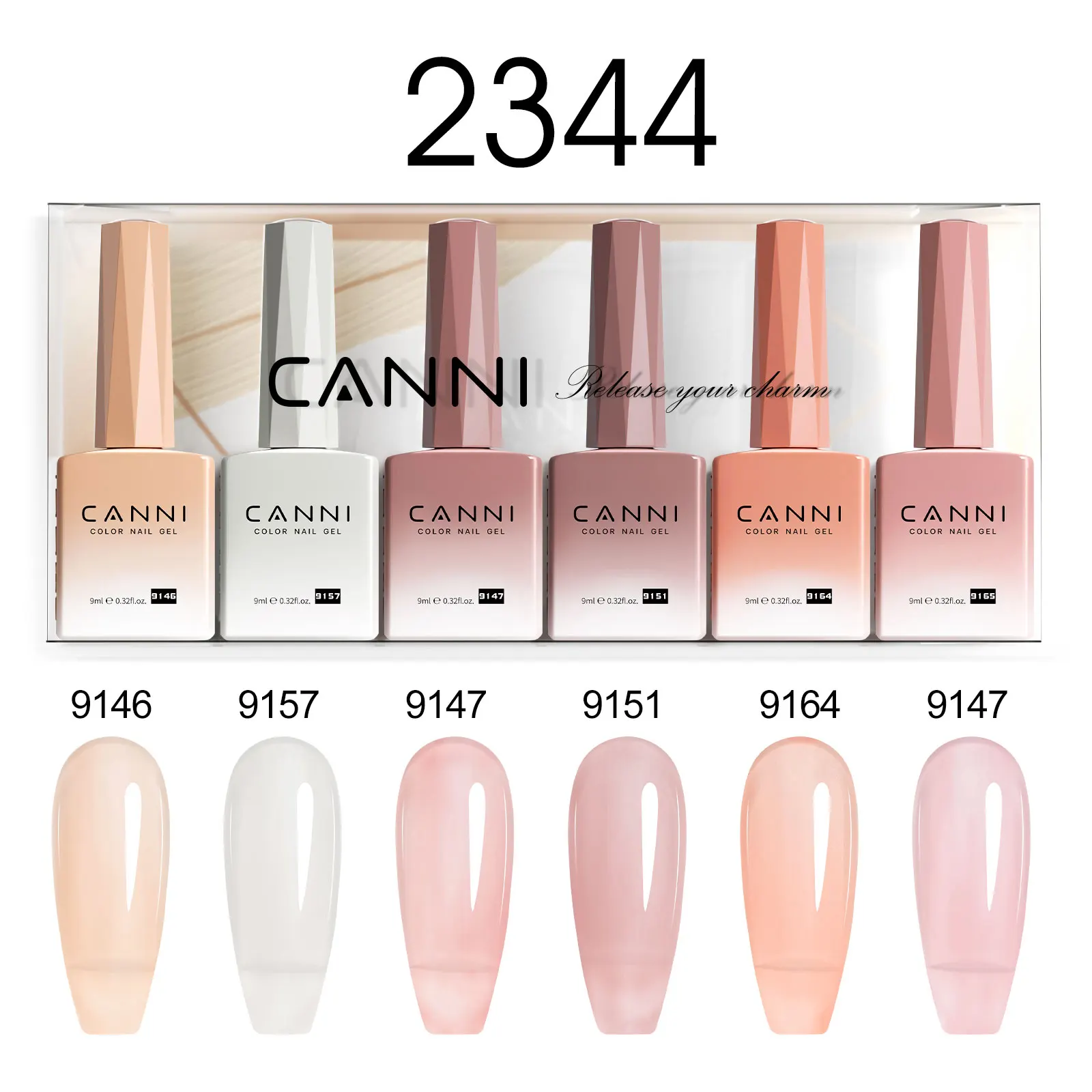 VIP Kit CANNI Nail Gel Polish 9ml HEMA FREE Soak Off UV LED Gel Varnish Semi Permanent Super Gorgeous Color Set 6/30pcs Kit