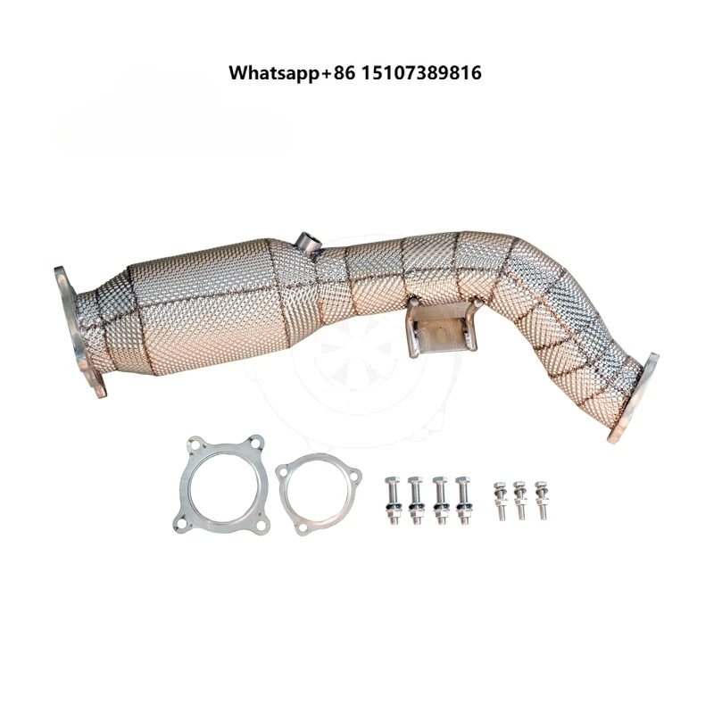 

Exhaust Downpipe for Macan 2.0T 2014-2018 Catted With Heat Shield