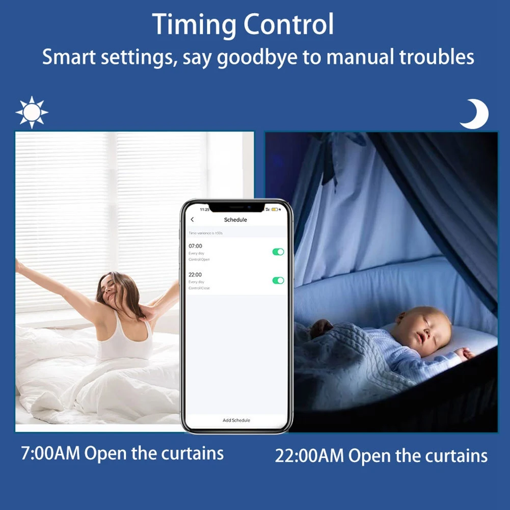 

ABGI-Tuya Wifi Smart Curtain Motor Roller Shade Motor For 38Mm Tube For Alexa Google Home Voice Control