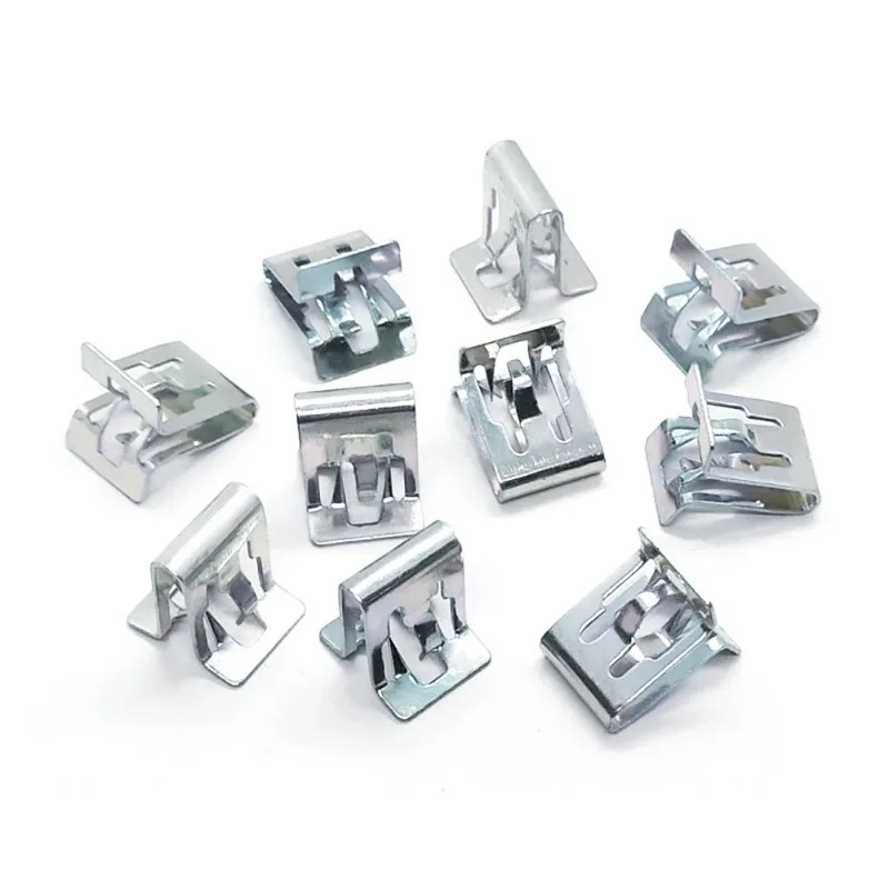 Car Metal Fastener Clips for Door Sill Iron Buckle Dashboard Side Panel Audio Retainer Moulding Trim Accessories General Use