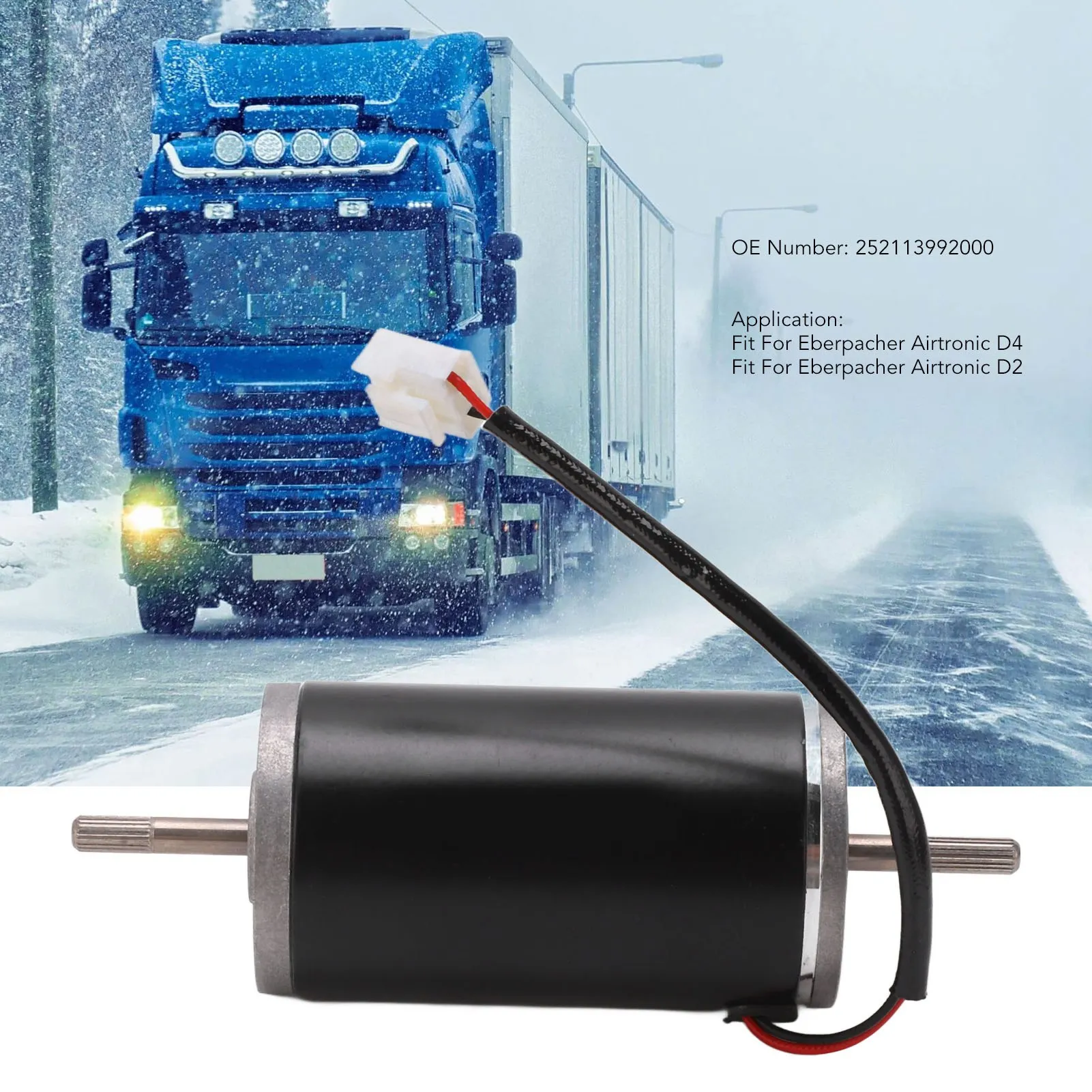 

Мотор стояночного обогревателя 5000 Вт 252113992000, воздушный стояночный обогреватель, подходит для Eberpacher Airtronic D4 D2, детали вентилятора воздуходувки