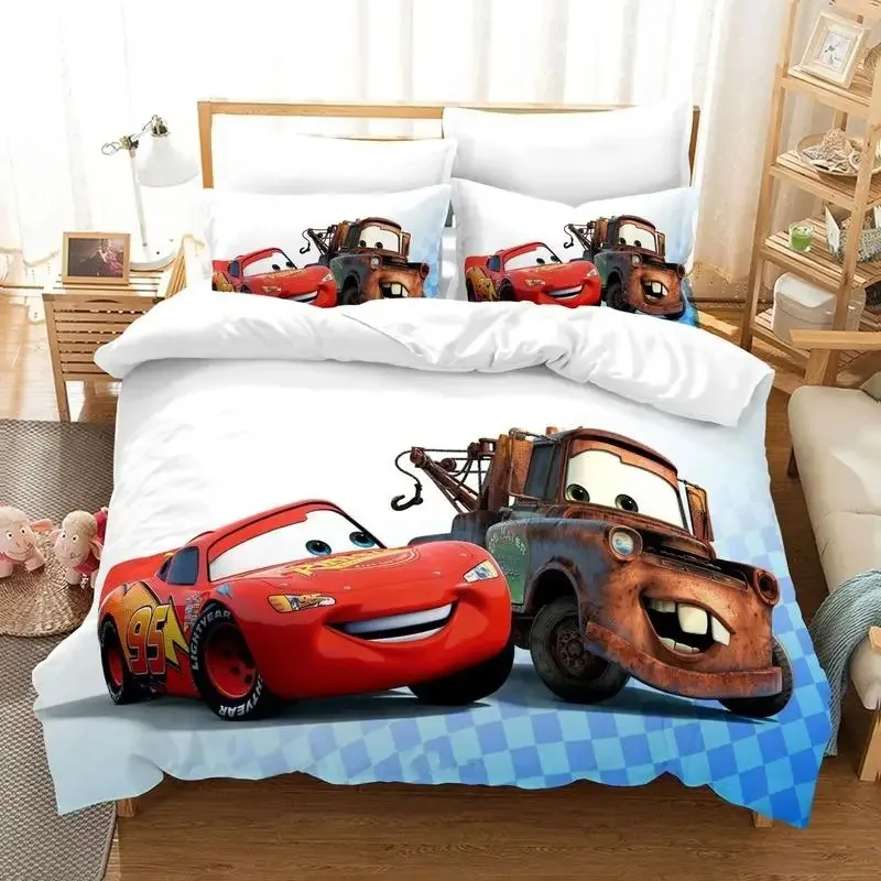 Disney Lightning McQueen Bedding Sets ,Cartoon Cars Duvet Cover ,Boy children Bedclothes Bed Linen Gift ,Cars Theme Quilt Cover