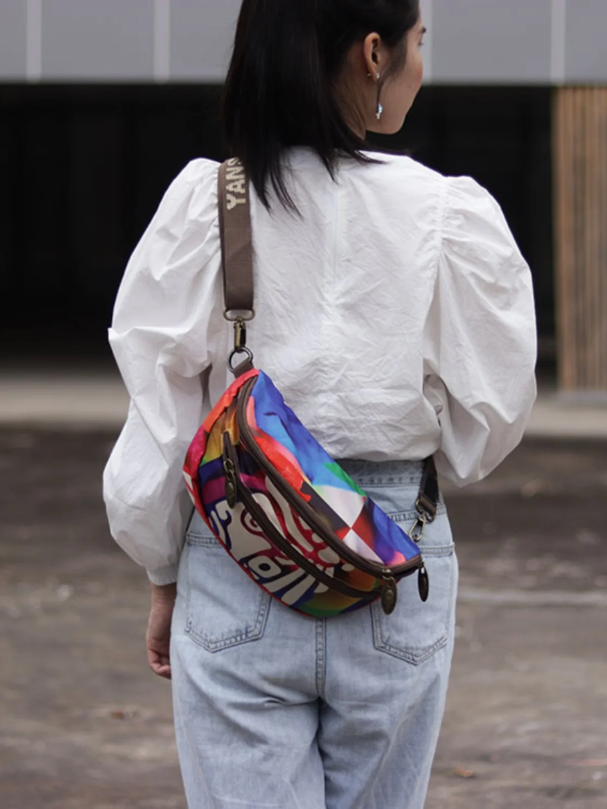 

Original Casual Crossbody Bag Unisex Single Shoulder Sling Bag Fashionable Personalized Men's Women's Leisure Tote Bag