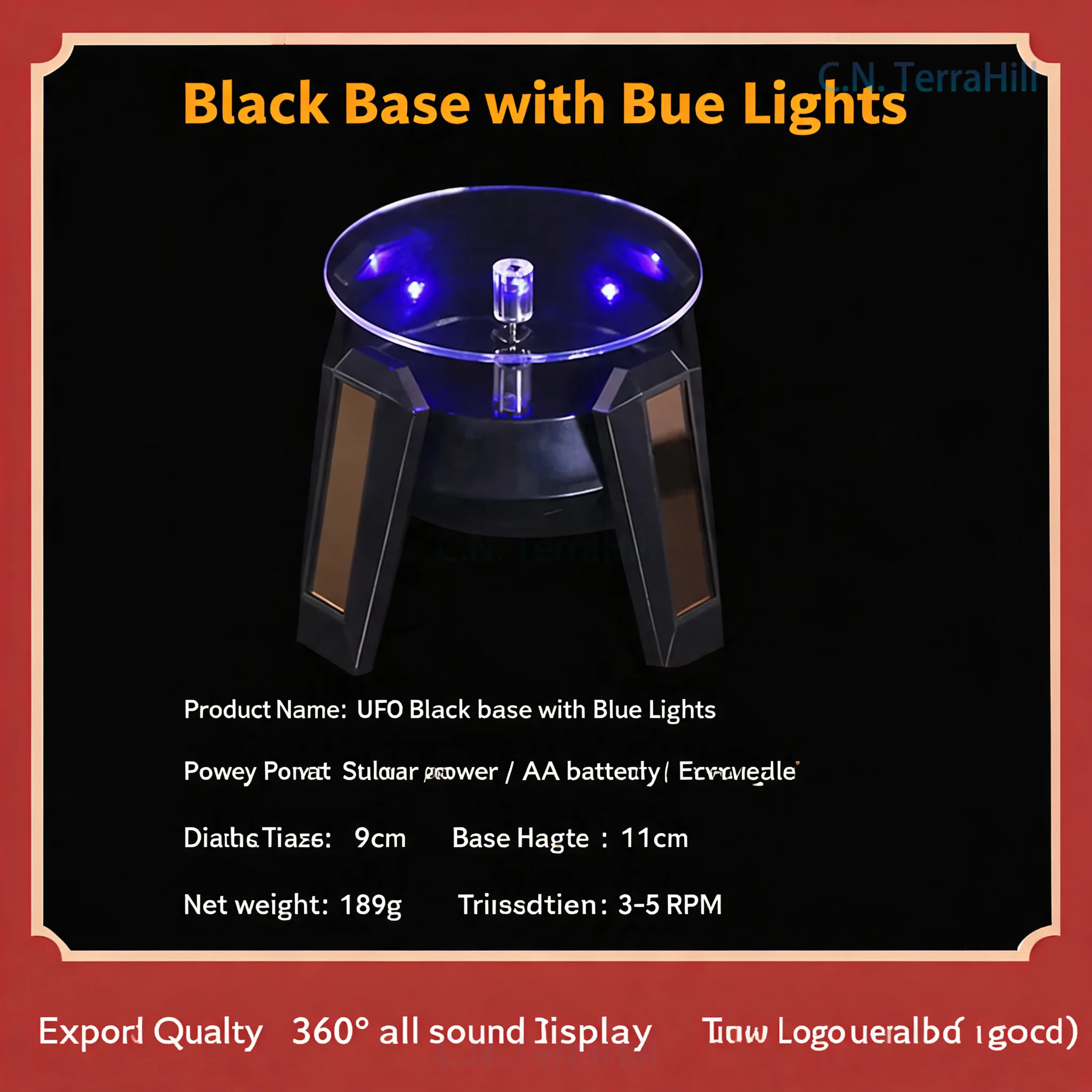 Ceramic Jewelry Display Stand with Rotating Turntable for Photography, Showcase Holder for Bracelets and Earrings, Elegant