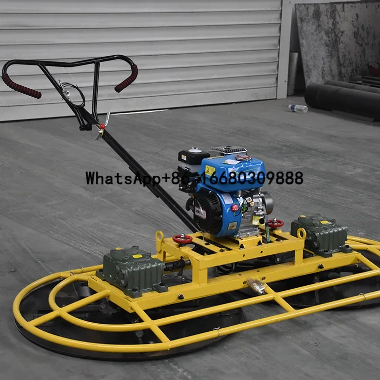 Construction Tools Concrete Road Smooth Machine Walk Behind Double Pan Power Trowel