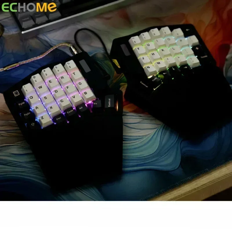 Imagem -02 - Sofle v2 Kit de Teclado Mecânico Dividido e Descanso Personalizado Rgb Qmk Via Rp2040 Controle Principal Troca Quente mx Switch Crkbd Placa Chave Dividida