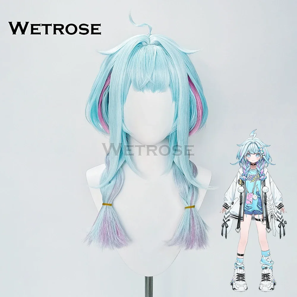 【Wetrosse】In Stock Mizumiya Su Cosplay Wig FLOW GLOW Holo Vtuber Hololive Dev Is Outfit Halloween Full Set Not Styled