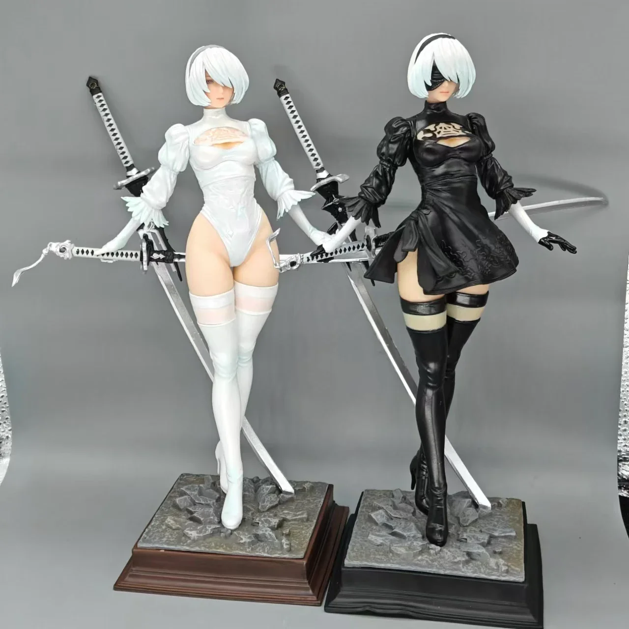 28cm NieR: Automata Yorha No. 2 TypeB 2B YoRHa Anime Girl PVC Action Figure Toy 4 Style Game Statue Adult collection Model Dol