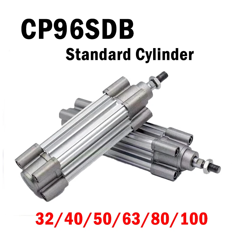 CP96SDB High Thrust Cylinder with a Cylinder Diameter of 32-100 and a Stroke of 25-350 Has Good Quality and Materials