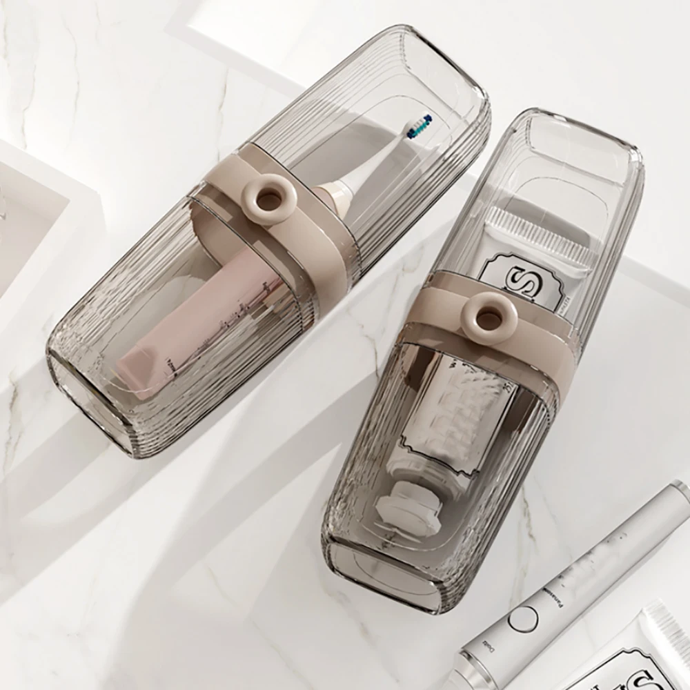 

Travel toothbrush box with mouthwash cup portable toothbrush bucket and toothbrush storage cup suitable for bathroom essentials