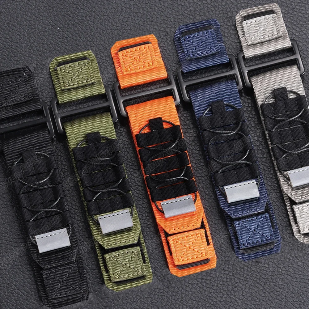 Nylon Loop Strap Watch Band 22mm 20mm Universal Watch Replacement Wristband Braided Sport Belt Men Women Watchband Quick Release