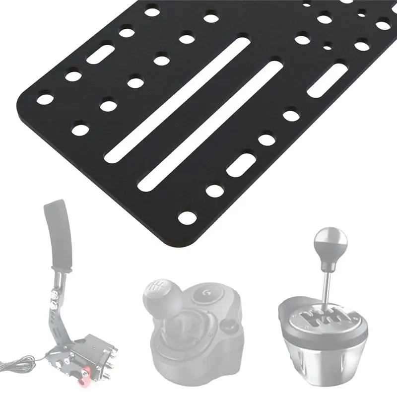 B31B PC USB Handbrake Plate Drift Adapter Bracket for Logitech G25 G27 G29 T500, Stainless Steel Mount for SIM Racing Game