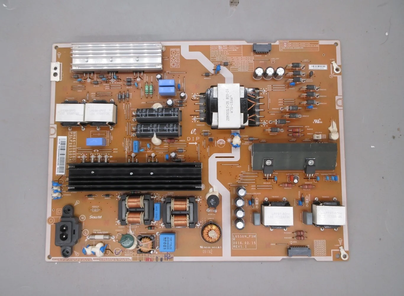 Disassemble for Samsung ua65ku6300jxxz power board bn44-00808d pslf261s07a