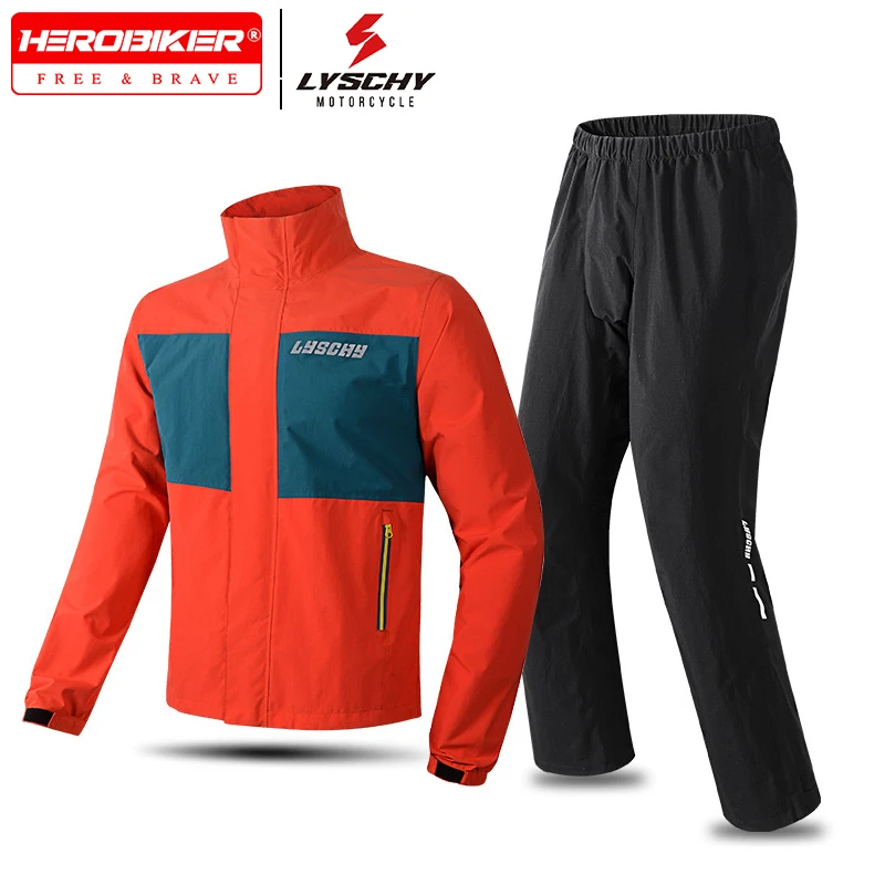 

Мотоциклетный водонепроницаемый плащ дождя уровня дождя, дождевики, разделенный костюм, дождевик для езды на открытом воздухе, оборудование для мотоциклистов, полный корпус