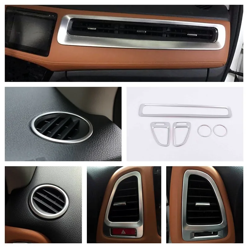 

ABS Matte For Honda HRV HR-V VEZEL 2015 2016 2017-2021 Car front Small air outlet Decoration Cover Trim Car Styling Accessories