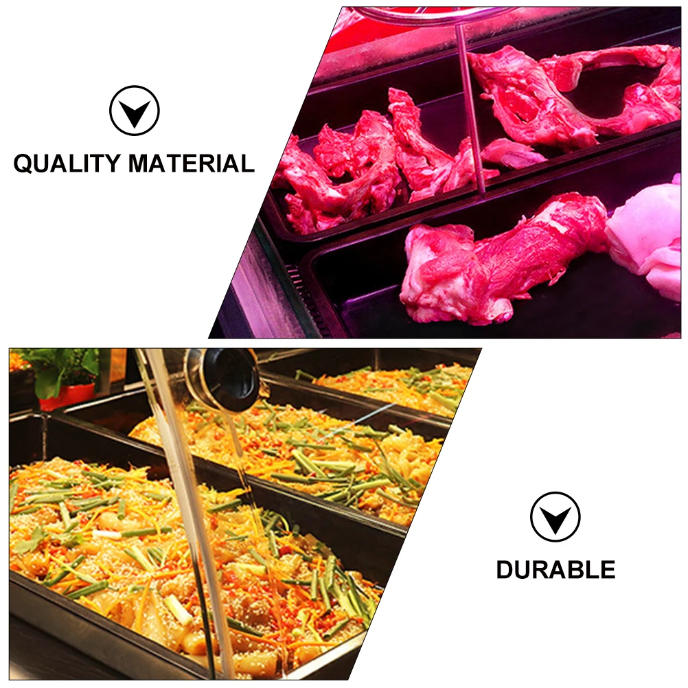 

Pork Tray Thicken Food Grade Plastic Storage Container For Supermarket Kitchen Fresh Keeping Meat Seafood Universal Fridge