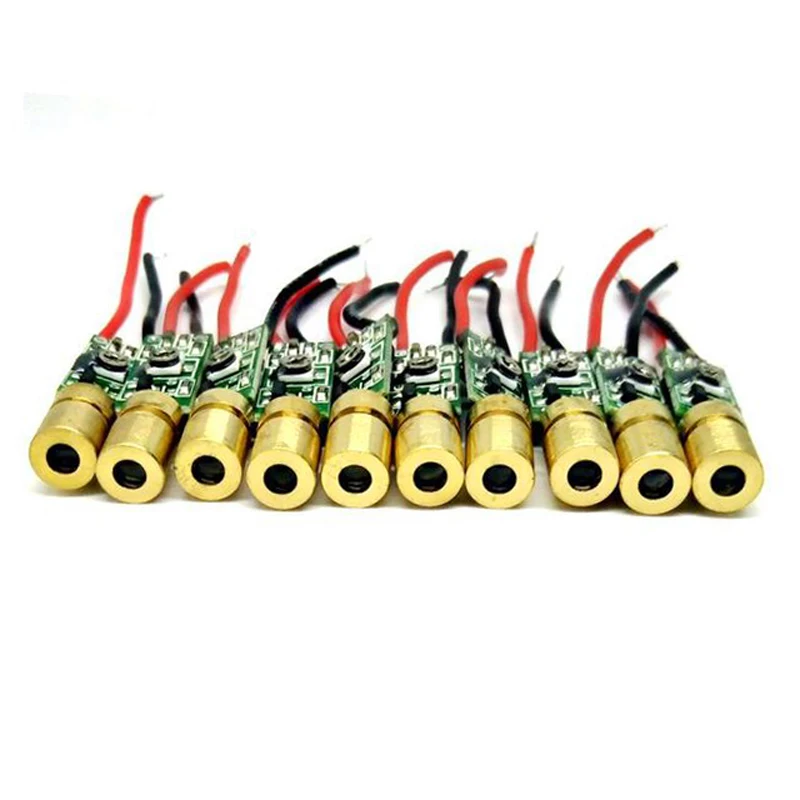 5pc 10pc 515nm 520nm Green Laser Dot Aiming 5mW Diode Module Positioning Locator Mini Size