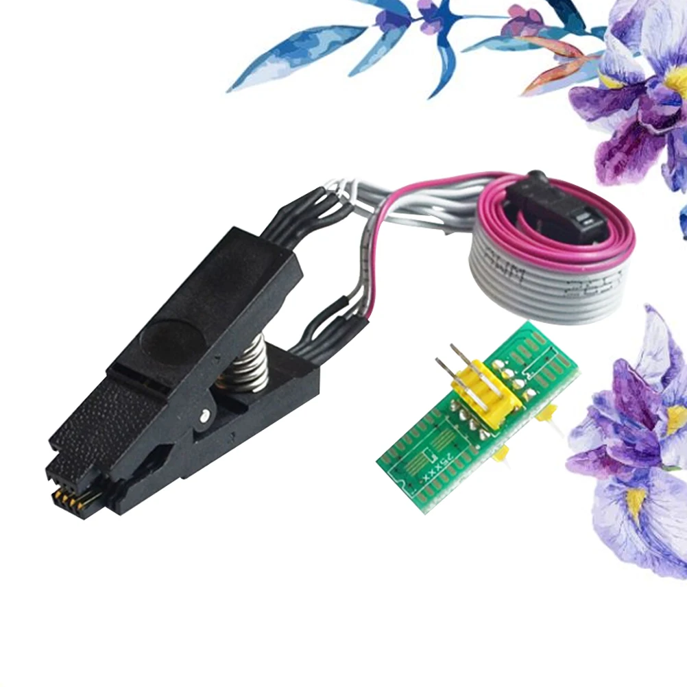 اختبار كليب Sop8 1.27 مللي متر الملعب العالمي محول كليب حرق رقاقة المشبك دعم Dip ضيق الجسم رقاقة المشبك مبرمج