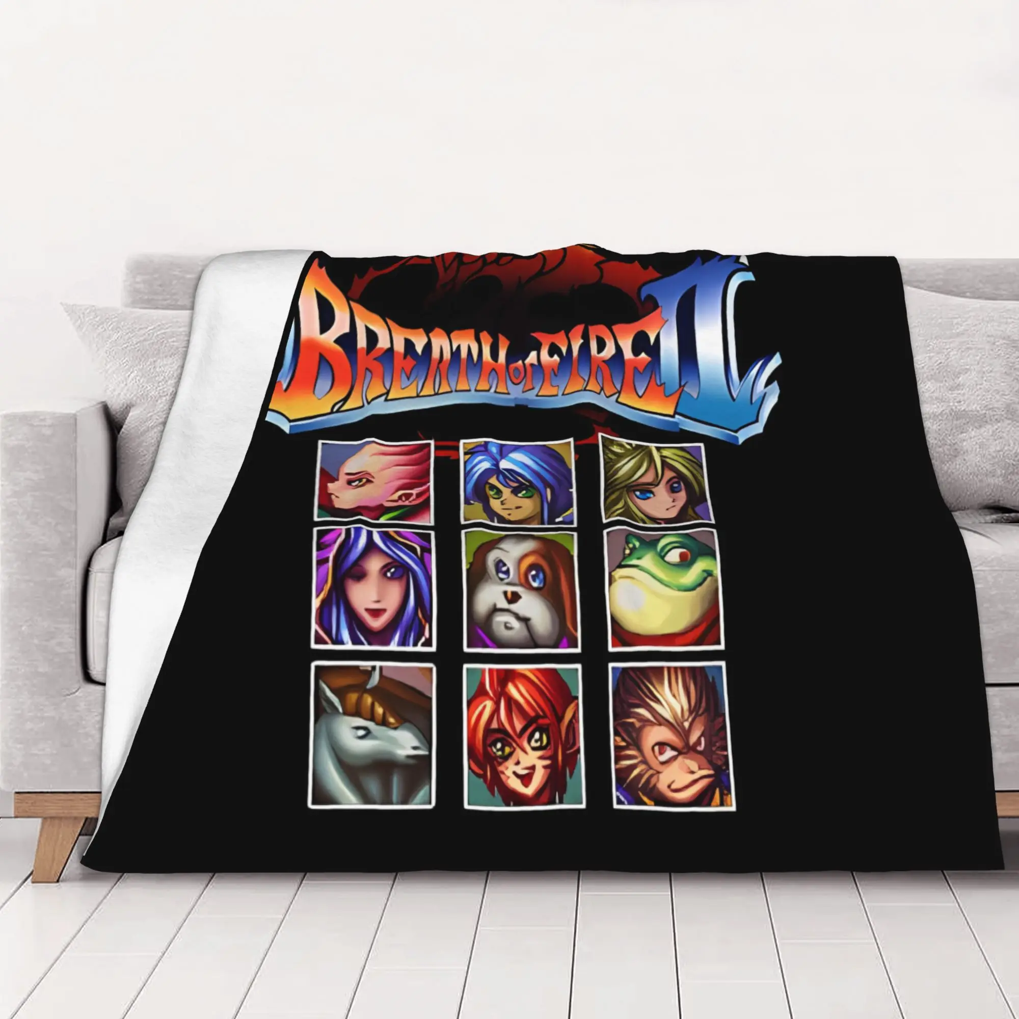 1PC home Cutecore Breath Of Fire  Breath Of Fire Blanket Super Cosy Plush Home Living Room Sofa halloween