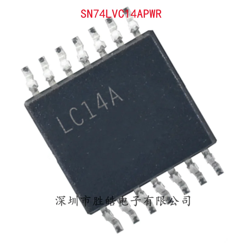 (10PCS)  NEW   SN74LVC14APWR   SN74LVC14   Six-Way Schmitt Trigger Inverter Chip   TSSOP-14  SN74LVC14APWR    Integrated Circuit