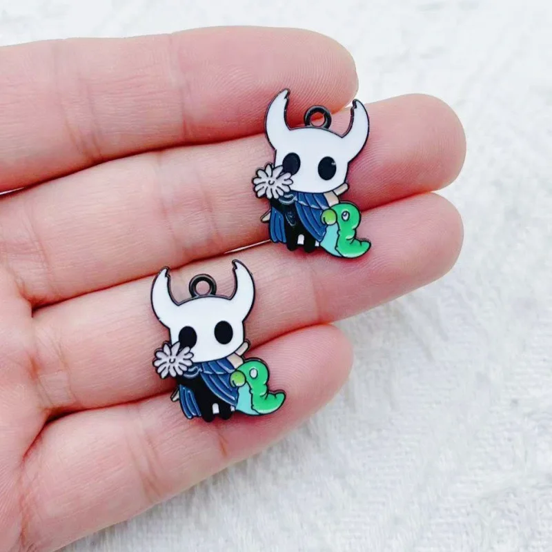 10pcs alloy drip oil cartoon accessory pendant DIY earrings keychain pendant