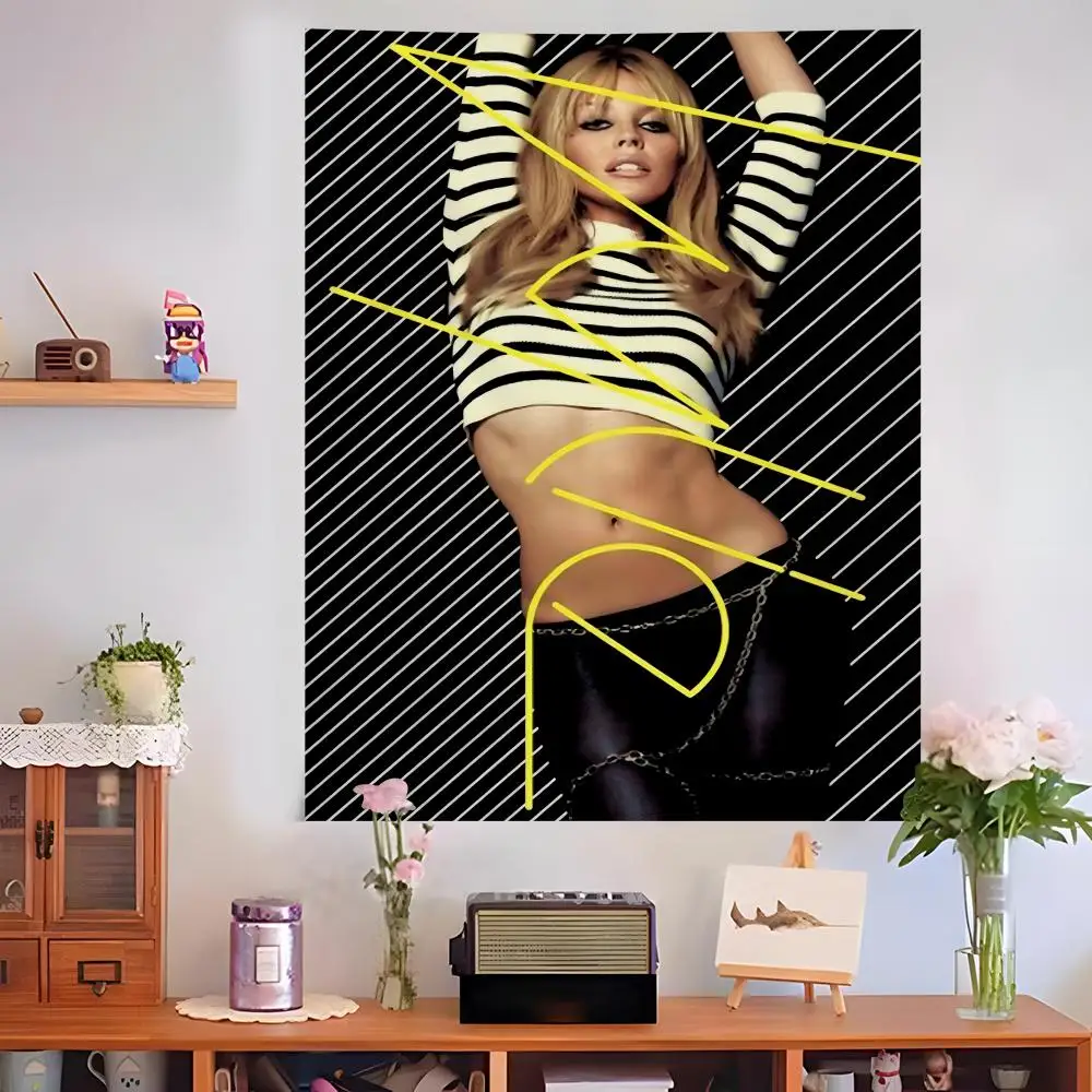 Charming K-Kylie Minogue Singer Flags Durable Microfiber Festive Decor All-Purpose Hanging for Household, Bar Counter Outdoor