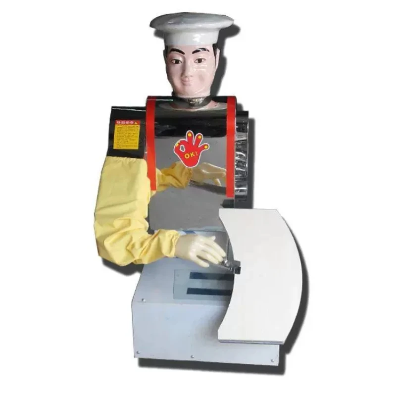 

Intelligent fully automatic knive-cutting dough robot: commercial dual-blade dough shaving robot