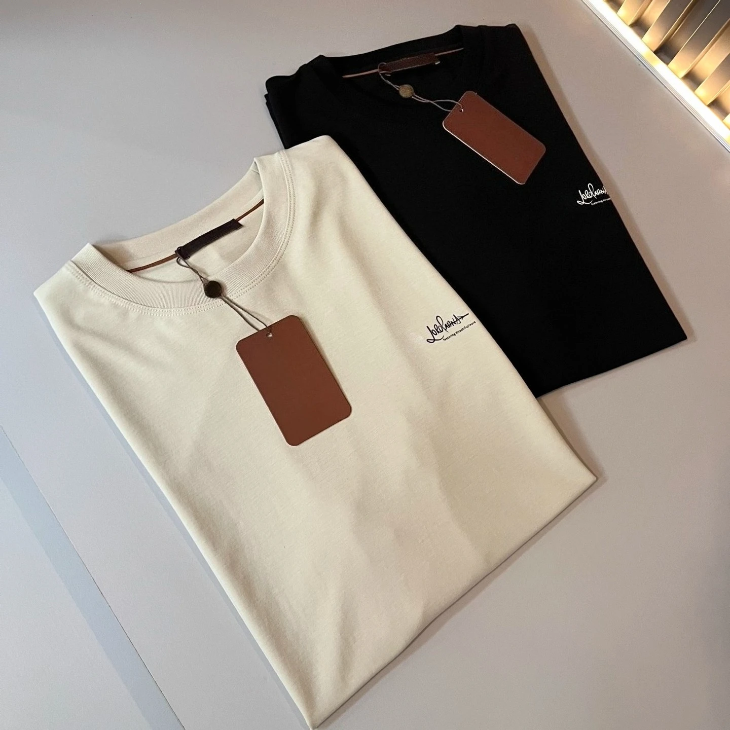 

LP Italy 25SS Casual Crew Neck Short Sleeve Solid Color T-Shirt Top