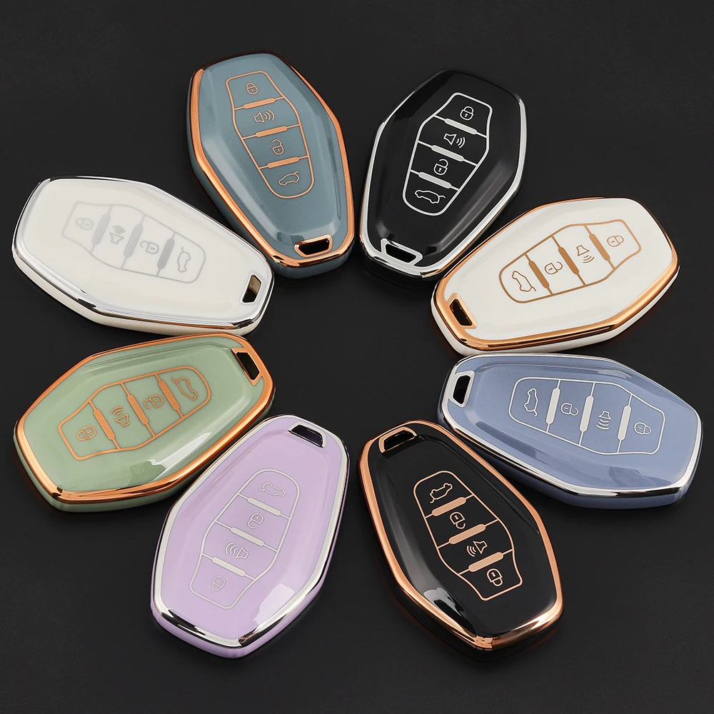 Key Case Cover Fob For Chery Jetour X70 X90 X95 Plus X70plus X90plus 2020 2021 2022 Keyring Soft New TPU key Protector Shell