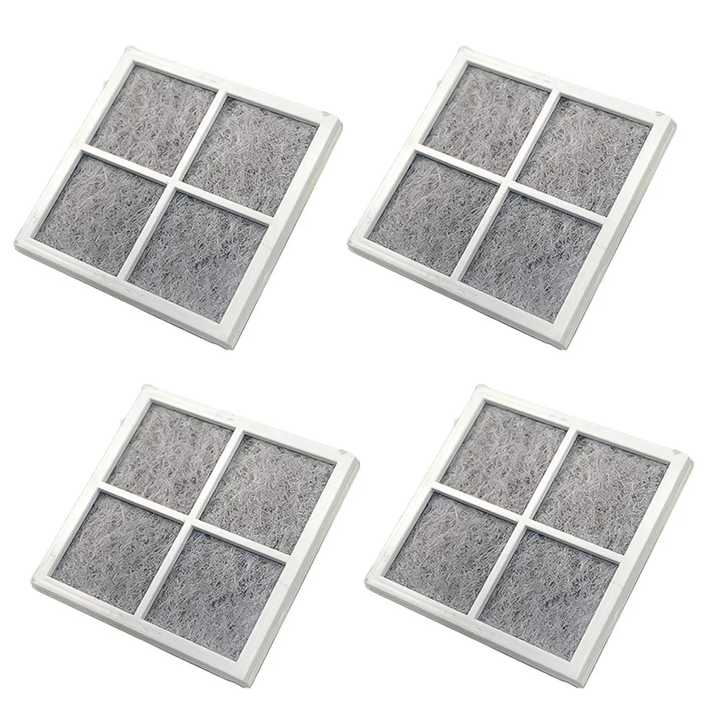 4-Pack Refrigerator Air Filter Replacement For LT120F Activated Carbon HEPA Filtration For Fresh Food Odor/ Removal