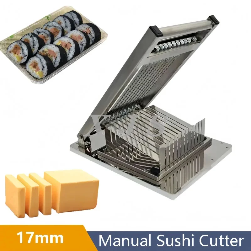 Cortador Manual de Acero Inoxidable para Hacer Rollos de Sushi, Herramienta para Cortar Sushi