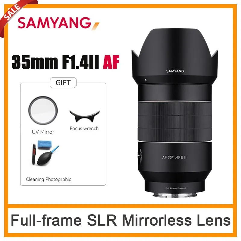 

Samyang 35mm F1.4 II AF FE FF Auto Focus Camera Lens Large aperture For Sony E/FE Mount Cameras Like Alpha 7II/7sII/7C/6300/6500