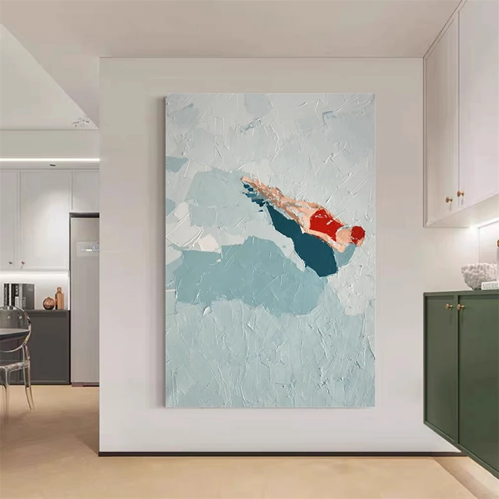 Nordic Home Wall Decor Art 100% Handmade Oil Painting On Canvas Artwork Hanging Pictures For Living Room Entrance Bedroom Mural