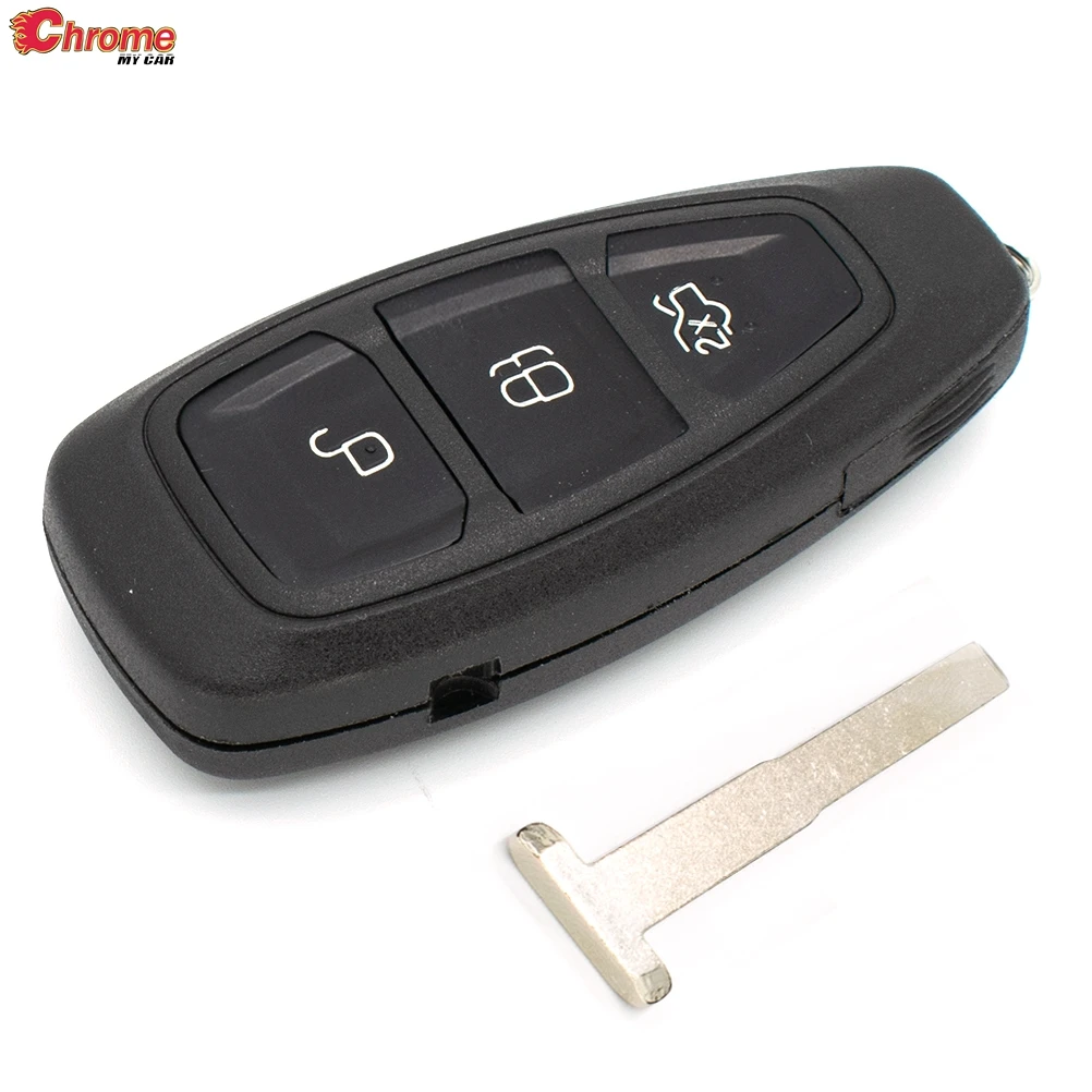 

For Ford Focus C-Max Mondeo Kuga Fiesta Galaxy With Blade Auto Replacement Car Remote Key Fob Shell Cover Case 3 Buttons