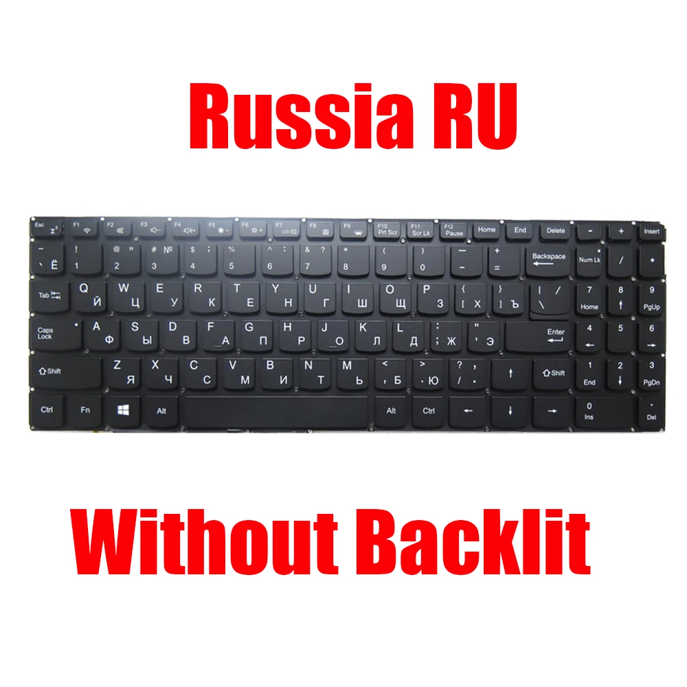 

Laptop Keyboard MB3235001 F0117-001 Russia RU Black Without Backlit New