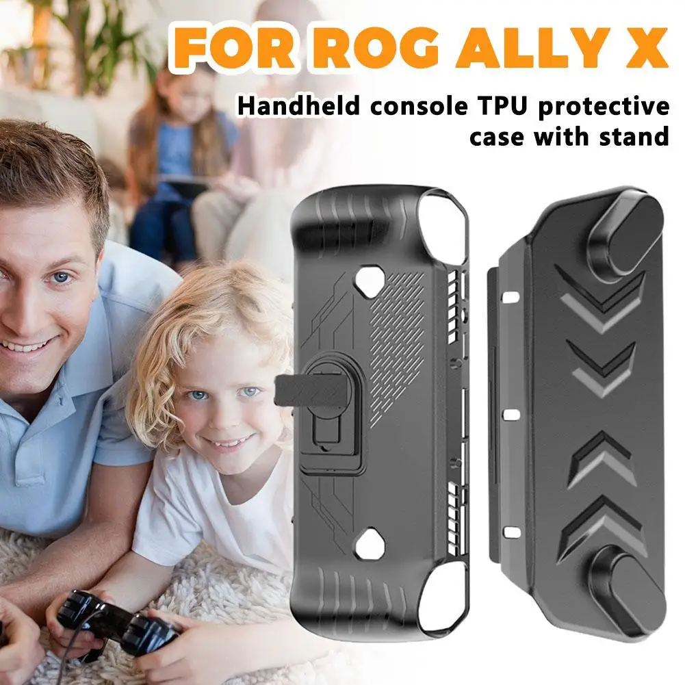 

For Rog Ally X Tpu Removable Heat Dissipation Cover and Anti Drop Protective Shell Protective Case Cover with Stand Protector