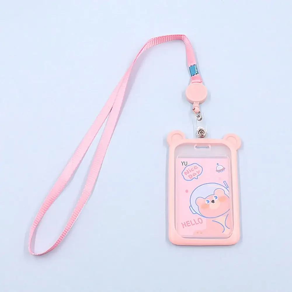 1 szt. Urocza bankomatka zwijana smycz etui na karty kredytowe etui na karty identyfikacyjne etui na karty autobusowe