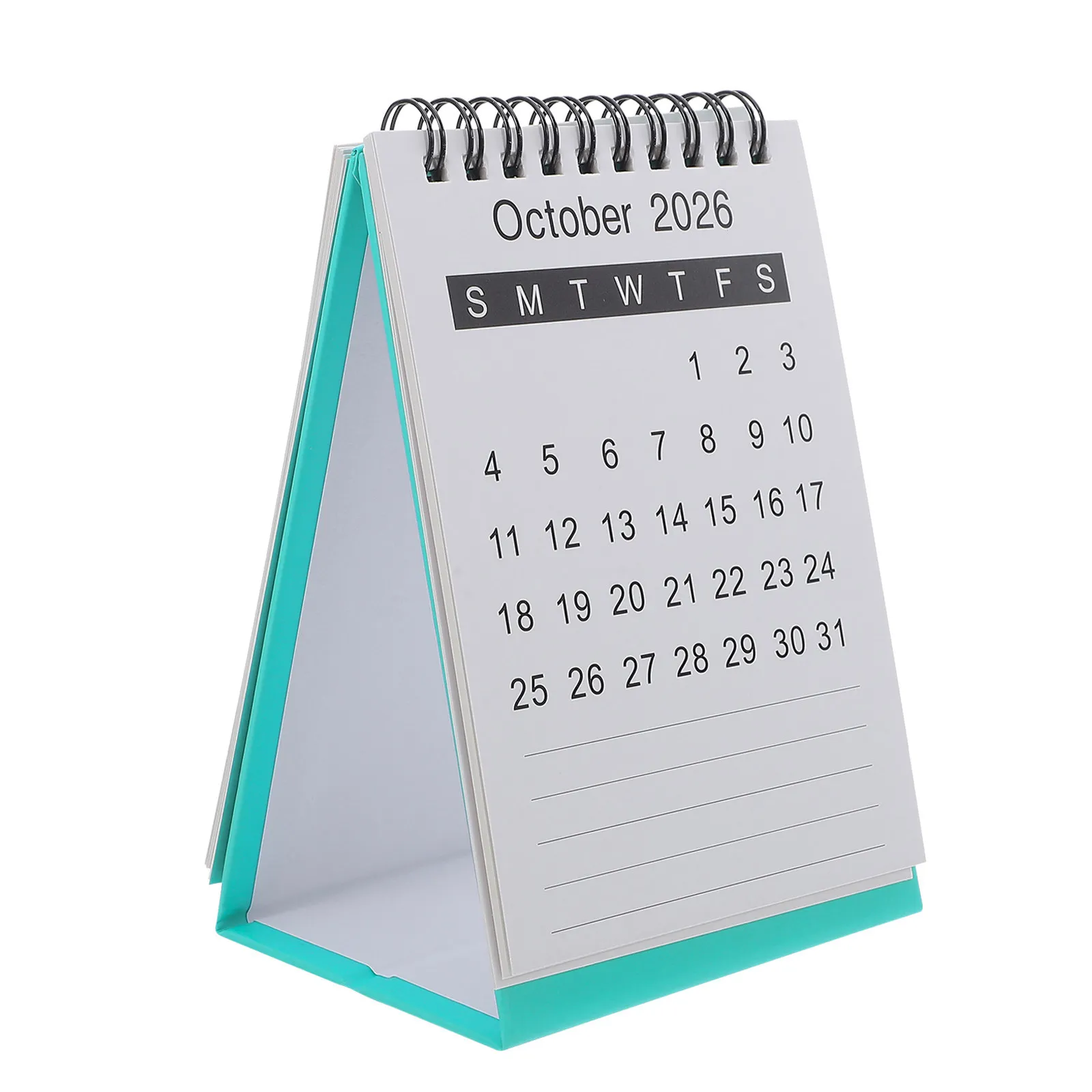 

Mini Desk Calendar 2026 Compact Standing Flip Monthly Planner Black Tabletop Calendar for Office Home Use Daily Schedule