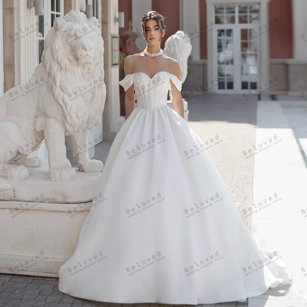 Elegant Wedding Dresses Charming Bridal Gowns Off The Shoulder Robes For Formal Party Graceful Vestidos De Novia Customized 2026